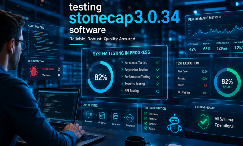 testing stonecap3.0.34 software